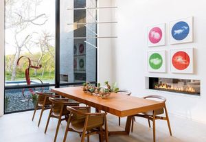 Flare: See-Through 70" Fireplace with 30" Extra High Glass