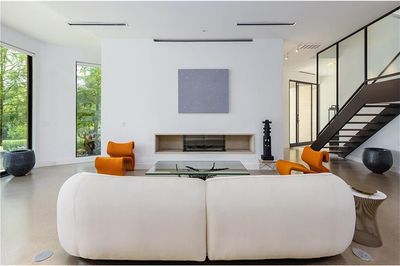 Flare: Double Corner 45" Fireplace with 16" Glass