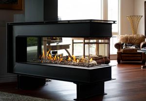 Flare: Room Definer 60" Fireplace with 24" High Glass