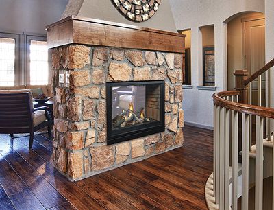 White Mountain Hearth: Tahoe Clean-Face See-Through Fireplace (IP)