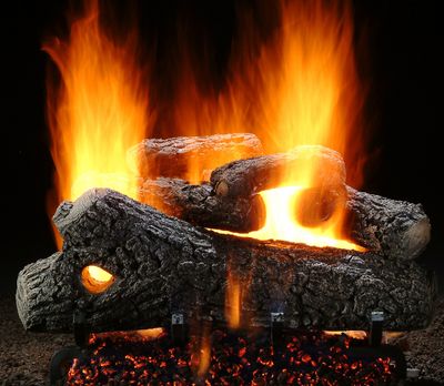 Hargrove: 18" Oak Full Pan Log Set