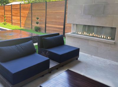 Flare: Vent-Free Left Corner 50" Outdoor Fireplace