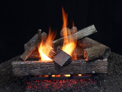 Hargrove: 18" Rugged Craft Metal Logs