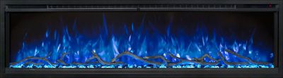 Modern Flames: Spectrum Slimline 60" Wall Mount/Recessed Fireplace