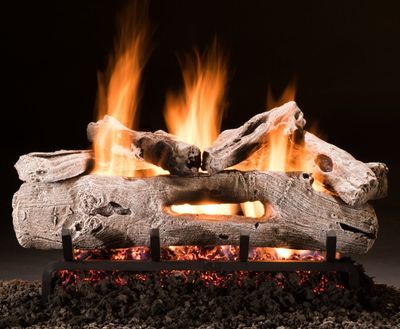 Hargrove: 18" Driftwood Full Pan Log Set