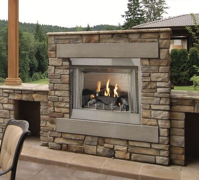 White Mountain Hearth: Carol Rose Coastal Outdoor Premium 36" Fireplace (IP)