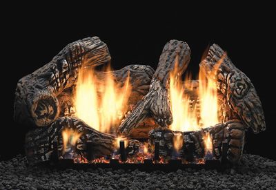 White Mountain Hearth: Super Charred Oak Ceramic Fiber Log Set - 30"