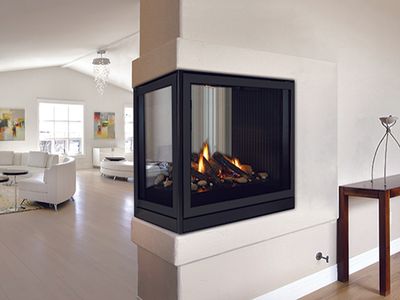 White Mountain Hearth: Tahoe Clean-Face Peninsula Fireplace (IP)