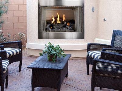 White Mountain Hearth: Carol Rose Coastal Outdoor Premium 36" Firebox
