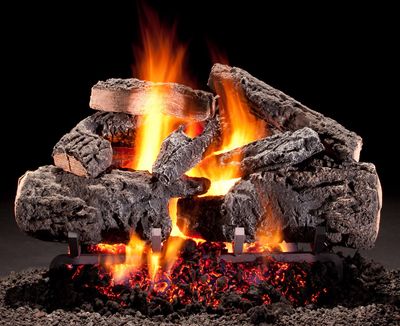 Hargrove: 24" Cross Timbers See-Thru Log Set