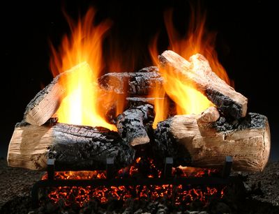 Hargrove: 21" Twilight Inferno Charred Log Set