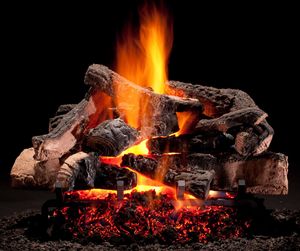 Hargrove: 21" Rustic Timbers Radiant Heat Log Set