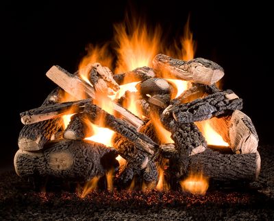 Hargrove: 30" Kodiak Char Triple Stack Complete Log Set