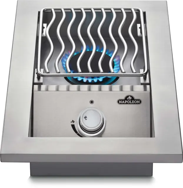 Napoleon Built-in 500 Series Single Range Top Burner, Stainless Steel Cover  grill