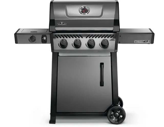 Napoleon Freestyle™ 425 Propane Gas Grill with Range Side Burner, Graphite Grey gas grill