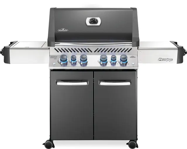 Napoleon Prestige® 500 Ambiance, Propane Gas Grill with Infrared Side and Rear Burners, Grey gas grill