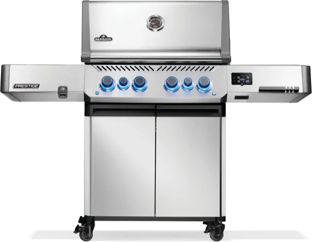 Napoleon Prestige® 500 Connected, Natural Gas Grill with Infrared Side and Rear Burner, Stainless Steel gas grill