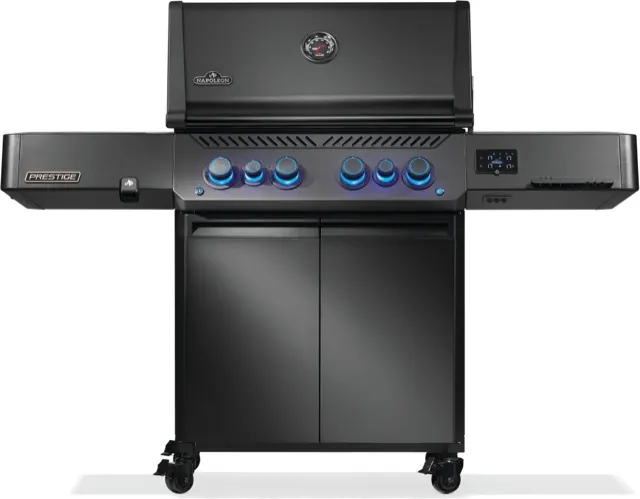 Napoleon Phantom Prestige® 500 Connected, Propane Gas Grill with Infrared Side and Rear Burner, Matte Black gas grill