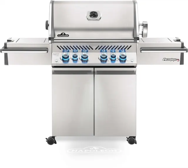 Napoleon Legacy Prestige® PRO 500 Propane Gas Grill with Infrared Rear and Side Burners, Stainless Steel gas grill