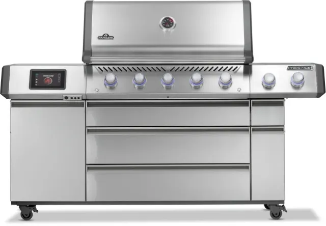 Napoleon Prestige® PRO 665 Elite Propane Gas Grill with Smart Technology & Electric Smoker Box electric grill