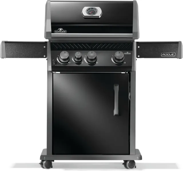 Napoleon Rogue® 425 Natural Gas Grill with Range Side Burner, Black gas grill
