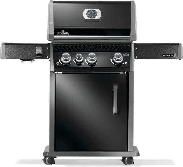 Napoleon Rogue® PRO 425 Propane Gas Grill with Infrared Side Burner, Black gas grill