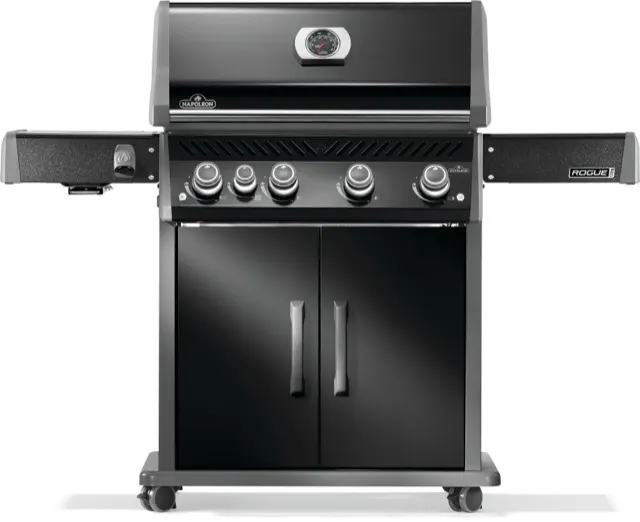Napoleon Rogue® PRO 525 Propane Gas Grill with Infrared Side Burner, Black gas grill