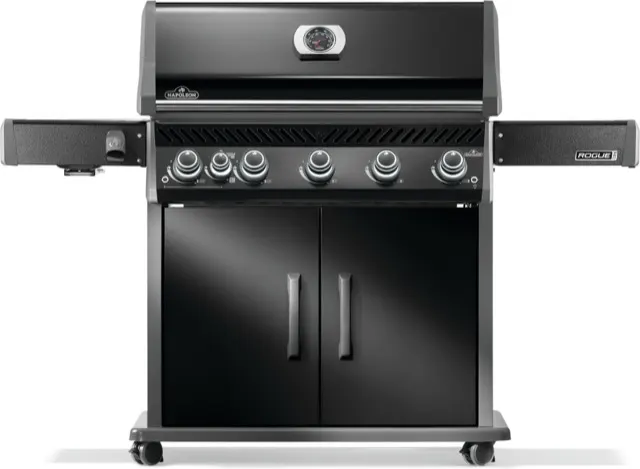 Napoleon Rogue® PRO 625 Propane Gas Grill with Infrared Side Burner, Black gas grill
