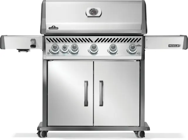 Napoleon Rogue® PRO 625 Propane Gas Grill with Infrared Side Burner, Stainless Steel gas grill
