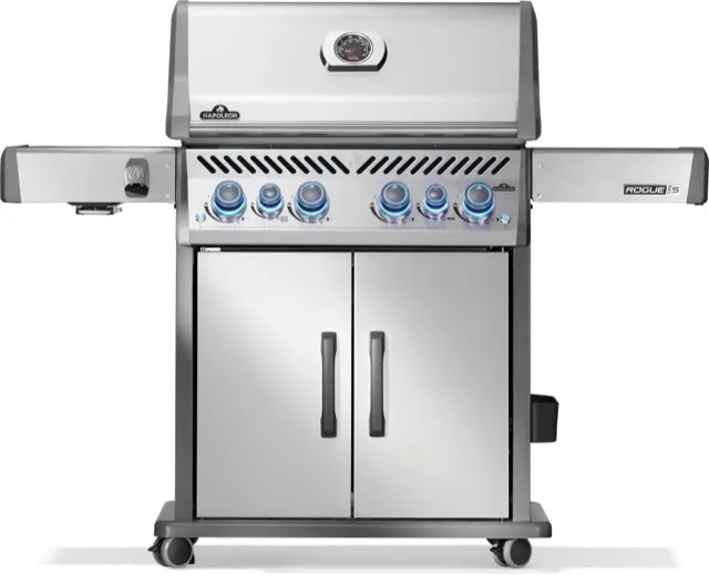 Napoleon Rogue® PRO-S 525 Propane Gas Grill with Infrared Side and Rear Burners, Stainless Steel gas grill