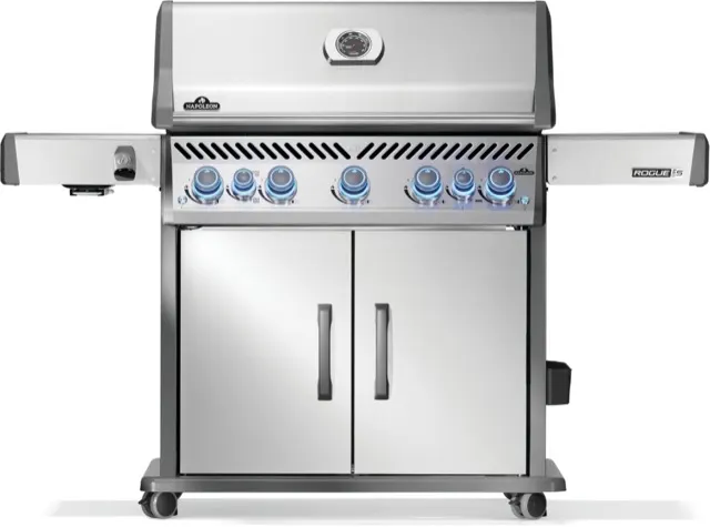 Napoleon Rogue® PRO-S 625 Propane Gas Grill with Infrared Side and Rear Burners, Stainless Steel gas grill
