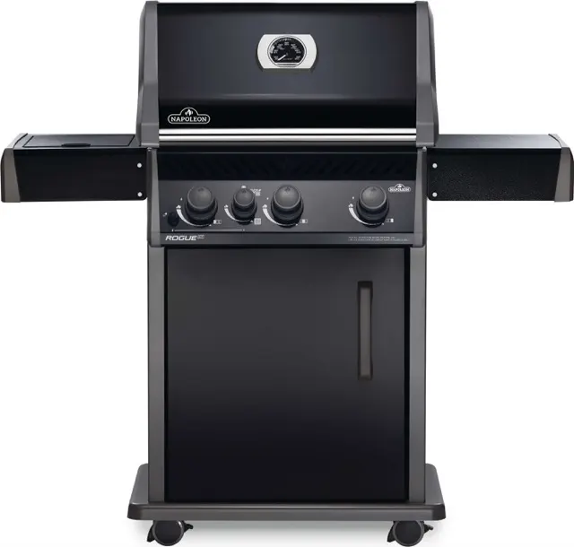 Napoleon Rogue® XT 425 Natural Gas Grill with Infrared Side Burner, Black gas grill