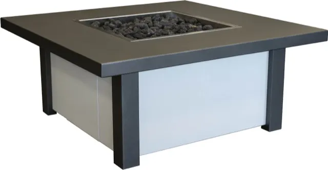 Stoll Traditional Square Fire Pit Table gas grill