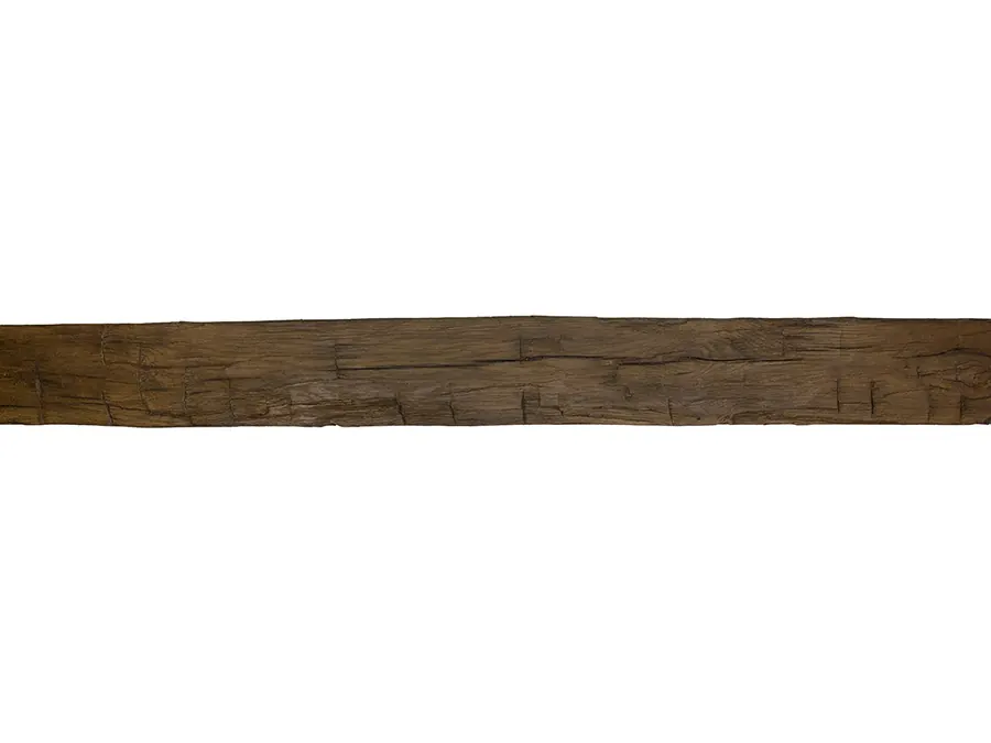 MagraHearth Large Barn Beam non-combustible mantel in Brown
