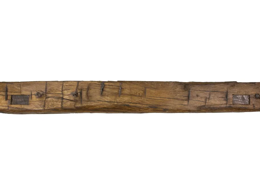 MagraHearth Mortise Barn Beam Series non-combustible mantel in Brown