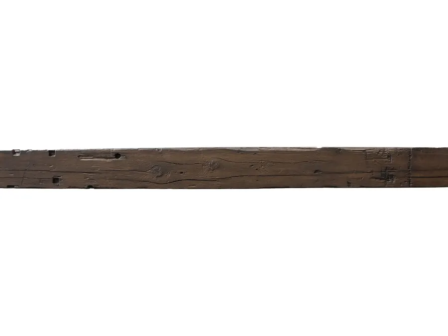 MagraHearth Rustic Barn Wood non-combustible mantel in Brown