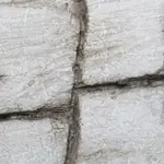WhiteWash Magra Hearth Small Plain Post in WhiteWash