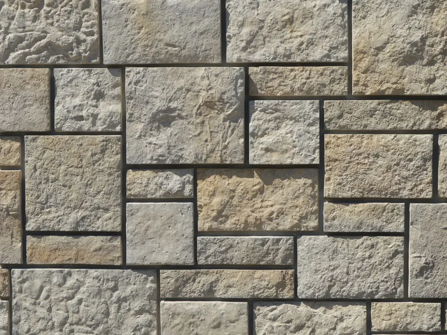 Prestige Stone Dressed Ashlar manufactured stone veneer in Braemar, close-up
