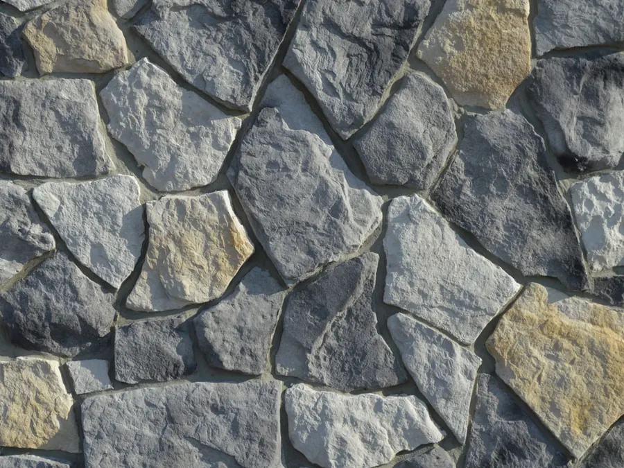 Prestige Stone Fieldstone manufactured stone veneer in Bluegrass, close-up